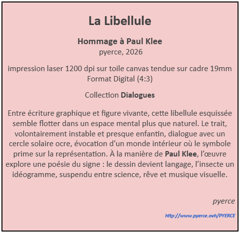 Cartel de La Libellule